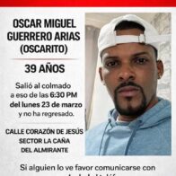 Reportan como desaparecido a creador de contenido en en el Almirante