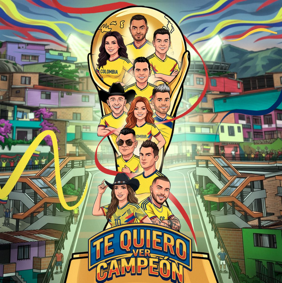 11 leyendas de la música colombiana se unen en una canción para la Copa Mundial de la FIFA