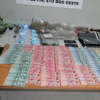 Dintel ocupa drogas, armas y dinero en allanamiento en Los Alcarrizos