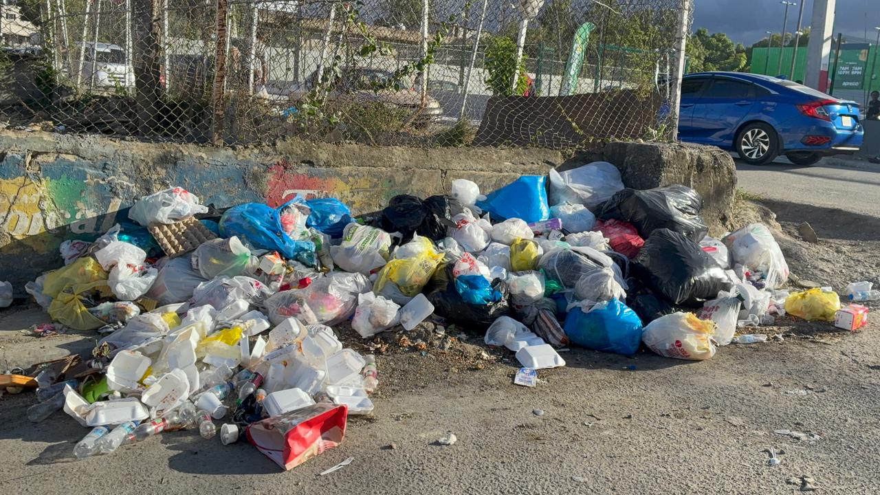 Persisten cúmulos de basura en Santo Domingo Norte; carretera Yamasá luce abarrotada de desechos