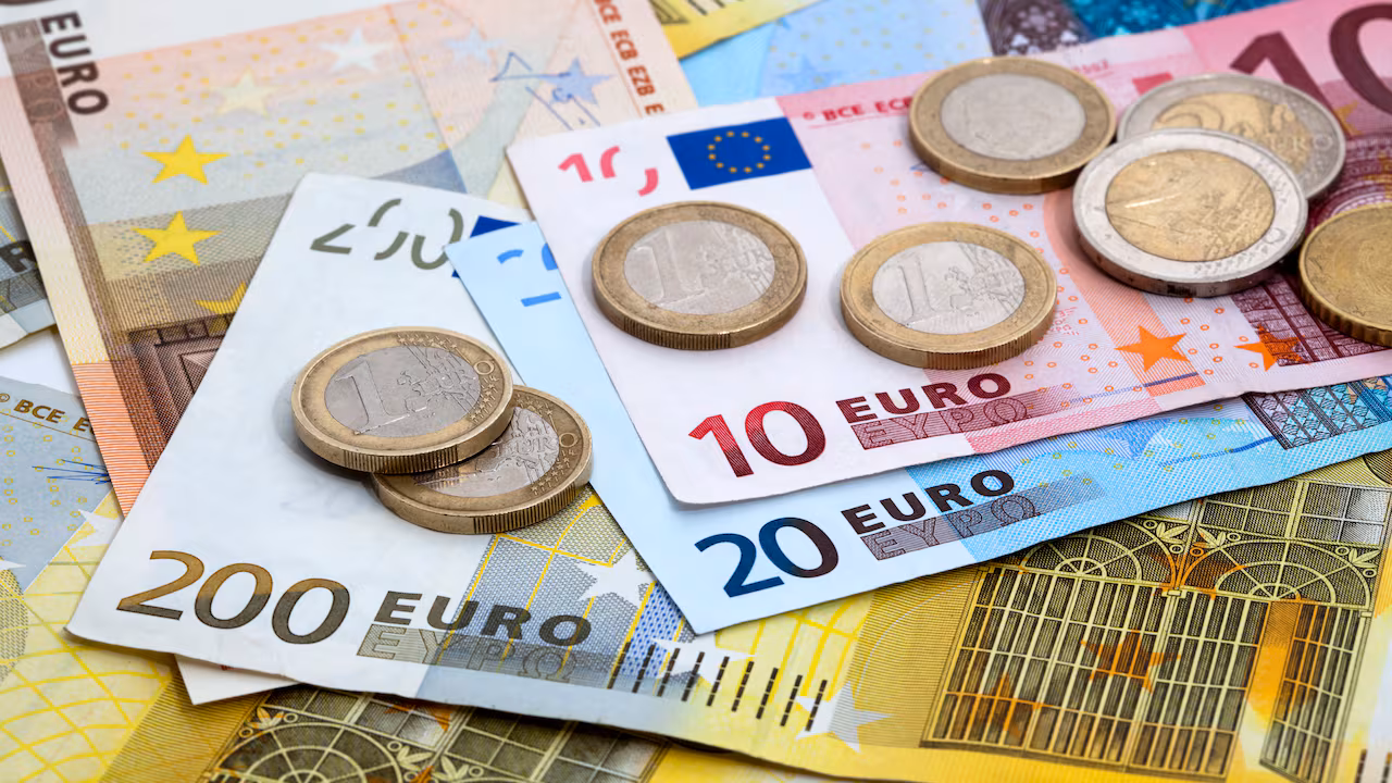 Billetes de euro.