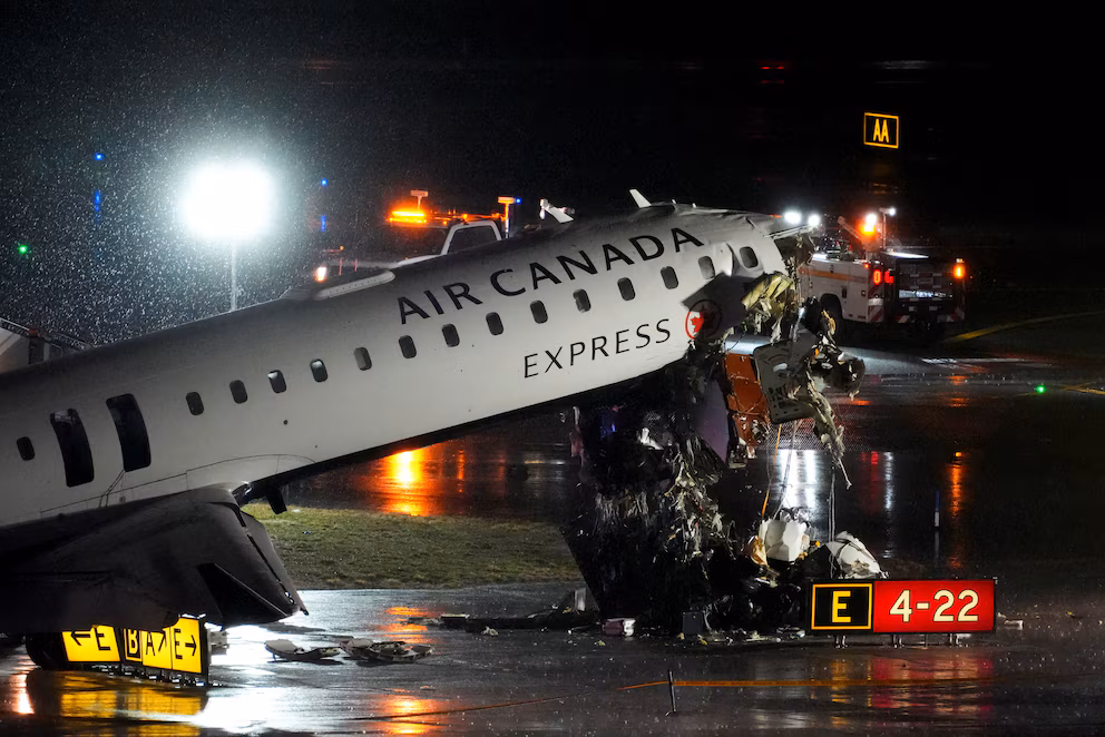 Encuentran la caja negra del avión de Air Canada Express y revelan minuto a minuto el caos previo al choque en LaGuardia