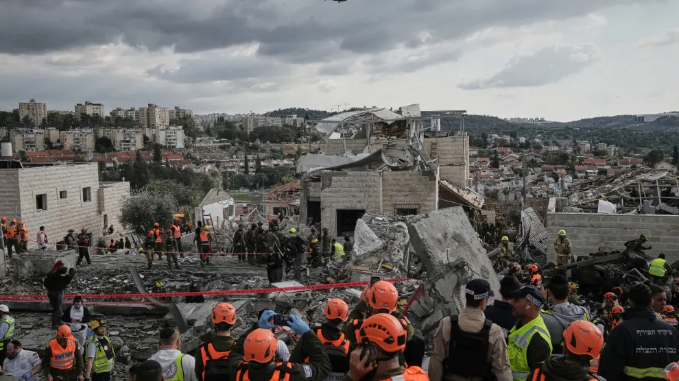 Ya son ocho los muertos tras caer un misil iraní cerca de Jerusalén