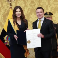 Noboa condecora en Ecuador a Kristi Noem, la exsecretaria de Seguridad Nacional de Trump