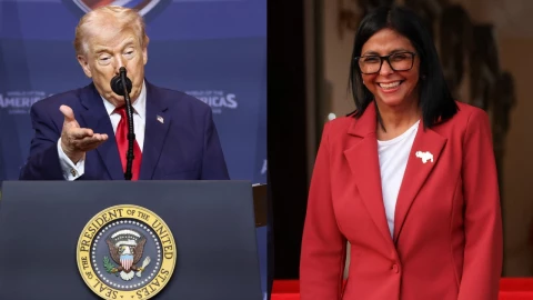 Trump anuncia reconocimiento del gobierno de Delcy Rodríguez tras restablecer relaciones con Venezuela