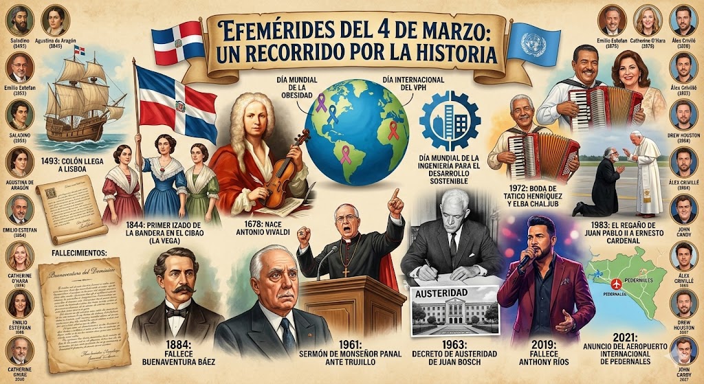 Efemérides del 4 de marzo