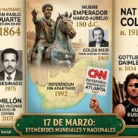 Efemérides del 17 de marzo