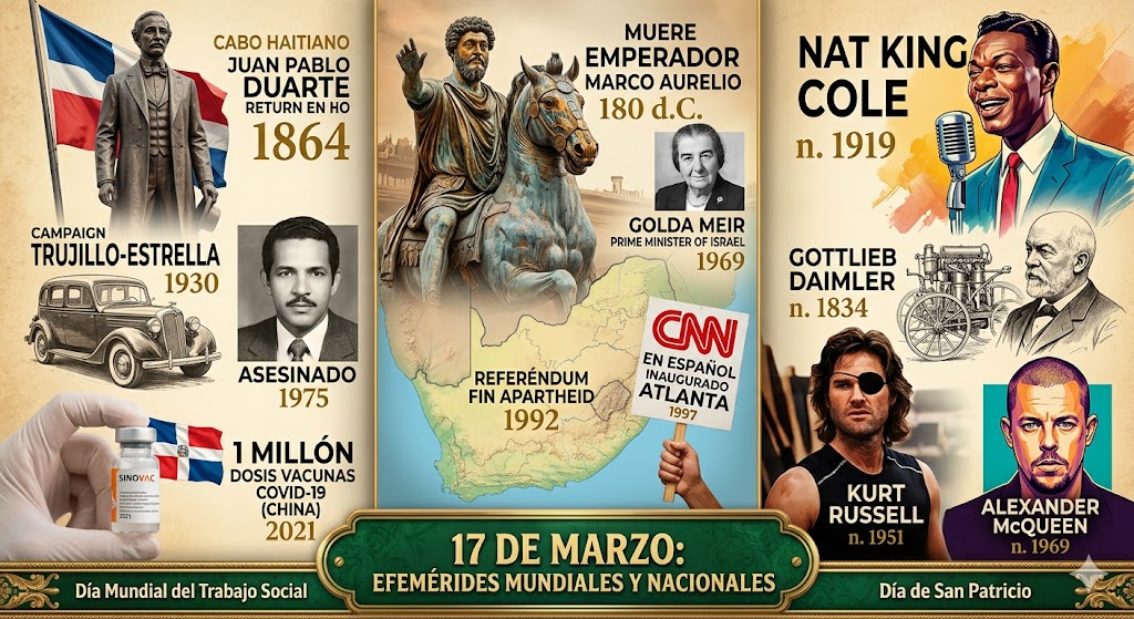 Efemérides del 17 de marzo