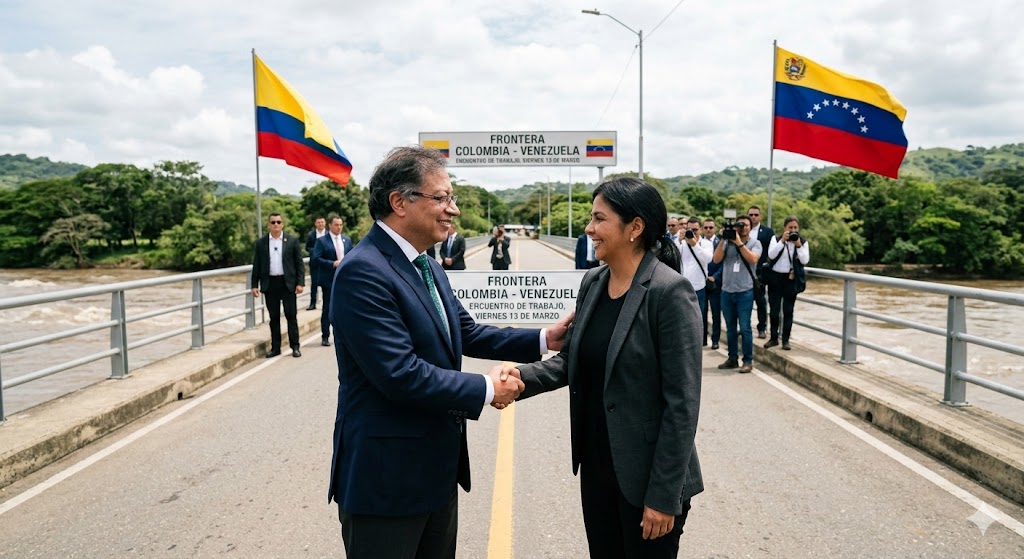 Petro y Delcy Rodríguez se reunirán por primera vez el viernes 13 de marzo en la frontera