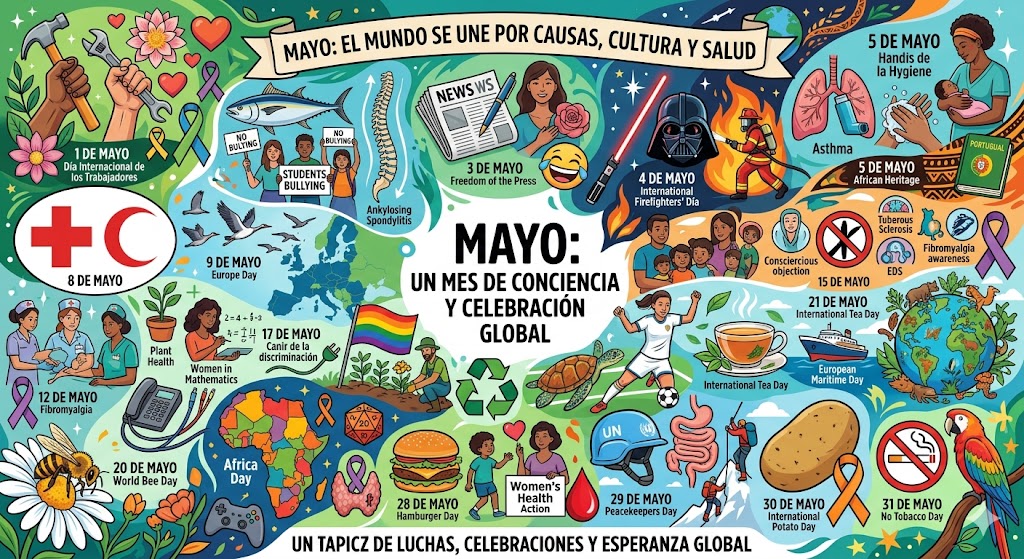 Efemérides: Conmemoraciones y celebraciones de Mayo