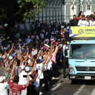 Delcy Rodríguez encabeza una caravana en el cierre de la peregrinación contra las sanciones