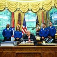Trump recibe en la Casa Blanca a los astronautas de la misión Artemis II
