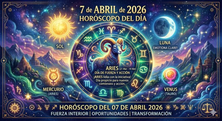 Horóscopo del 07 de abril de 2026 3 | Noticias de hoy en República Dominicana Horóscopo del 07 de abril de 2026