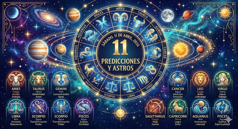 Horóscopo del 11 de abril de 2026