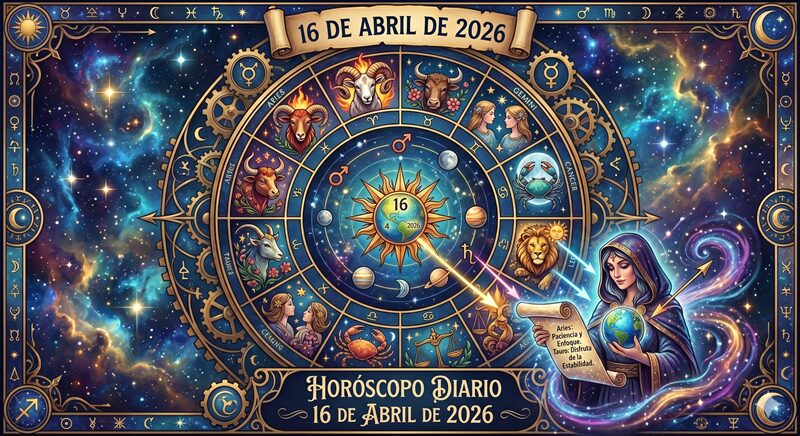Horóscopo del 08 de abril de 2026 creame una imagen