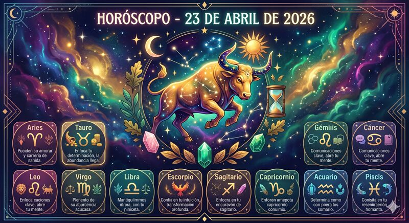 Horóscopo del 23 de abril de 2026