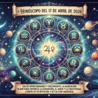 Horóscopo del 17 de abril de 2026