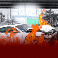 Vehículo se incendia en la avenida Ortega y Gasset y provoca alarma cerca de estación del Metro
