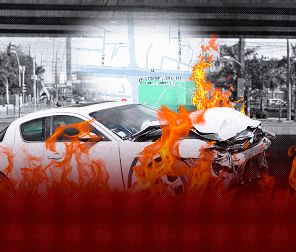Vehículo se incendia en la avenida Ortega y Gasset y provoca alarma cerca de estación del Metro