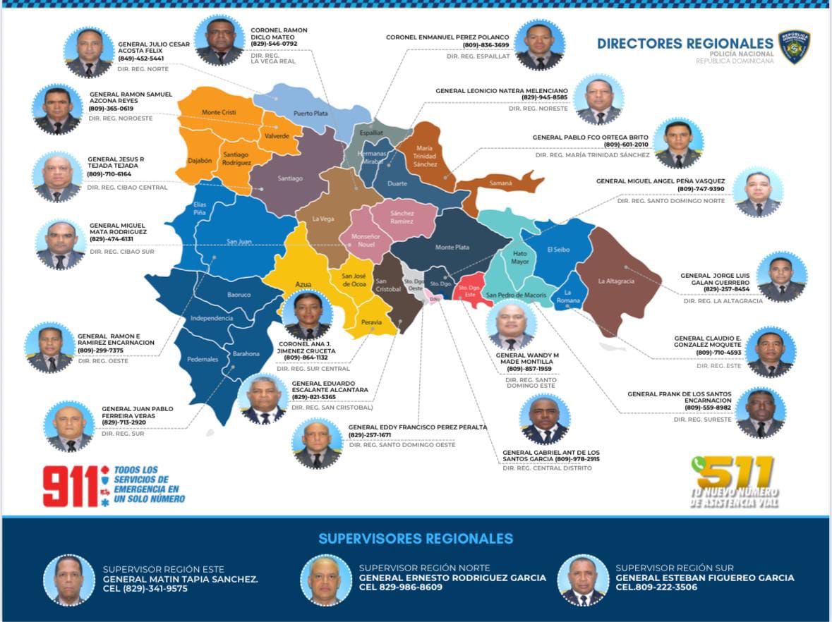 Policía Nacional publica mapa interactivo con contactos de directores regionales y fortalece plan preventivo por Semana Santa 2026