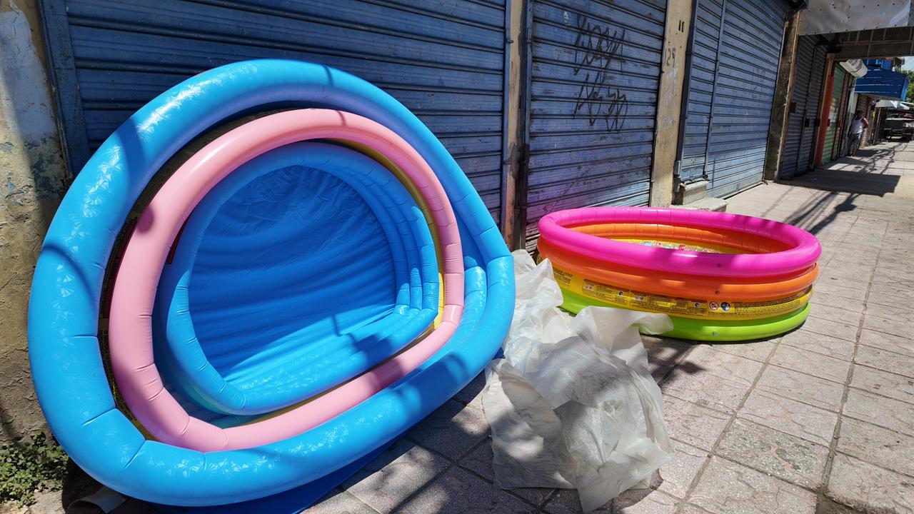 “Se ha perdido la tradición”: Comerciantes reportan bajas ventas de piscinas inflables esta Semana Santa