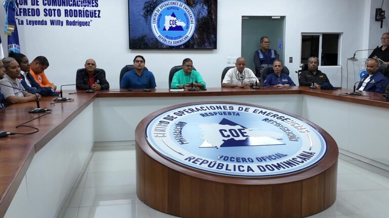 COE mantiene 2 provincias en alerta amarilla y 14 en verde este domingo