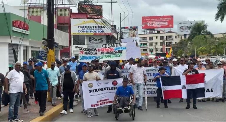 Sindicatos protestan en SFM contra modificación a la cesantía laboral y advierten lucha nacional
