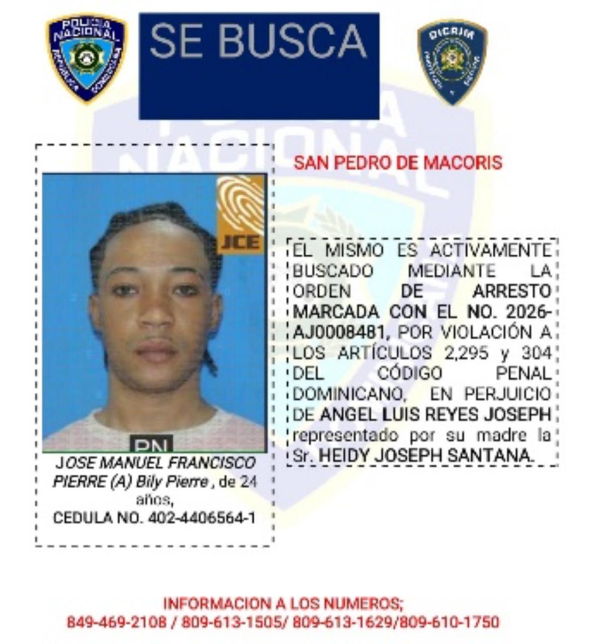 PN apresa a “Billy”, prófugo de la justicia por intento de homicidio en el municipio de Quisqueya