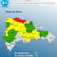 Puerto Plata en alerta roja; COE coloca 24 provincias bajo aviso por vaguada