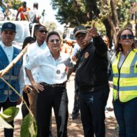 Carolina encabeza operativos de recuperación en Gazcue, el malecón, Ciudad Colonial y Zona Universitaria por fuertes vientos