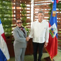 Ministros de relaciones exteriores de Haití y República Dominicana.
