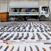 Director de la PN participa en destrucción de 14,699 armas incautadas