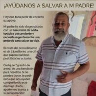 Familia solicita ayuda para paciente con aneurisma de aorta torácica en Santiago