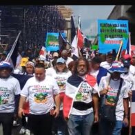 Marcha en Santiago paraliza vías y exige garantía oficial contra minería en la Cordillera Septentrional