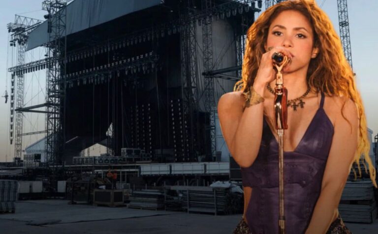 Trabajador muere en accidente durante montaje de escenario para concierto de Shakira en Brasil