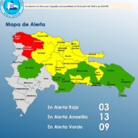 COE aumenta alertas por vaguada: 3 provincias en rojo y varias en vigilancia