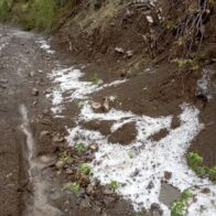 Inusual granizada impacta zona montañosa de Peralta, Azua