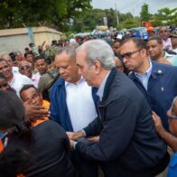 Abinader visita zona afectada por lluvia en los Alcarrizos