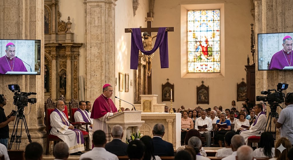 Arquidiócesis de Santo Domingo reflexiona sobre las “Siete Palabras” de Jesús en solemne acto de Semana Santa