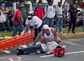 Hombre es atropellado en la Núñez de Cáceres; responsable huye