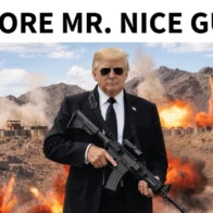 Trump publica imagen en la que aparece armado con advertencia a Irán: "¡Más les vale ponerse inteligentes pronto!”