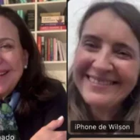 La candidata colombiana Paloma Valencia conversa por videollamada con María Corina Machado