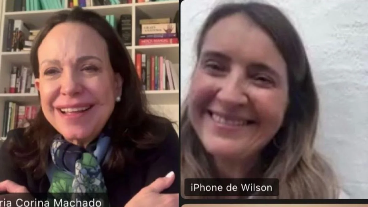 La candidata colombiana Paloma Valencia conversa por videollamada con María Corina Machado