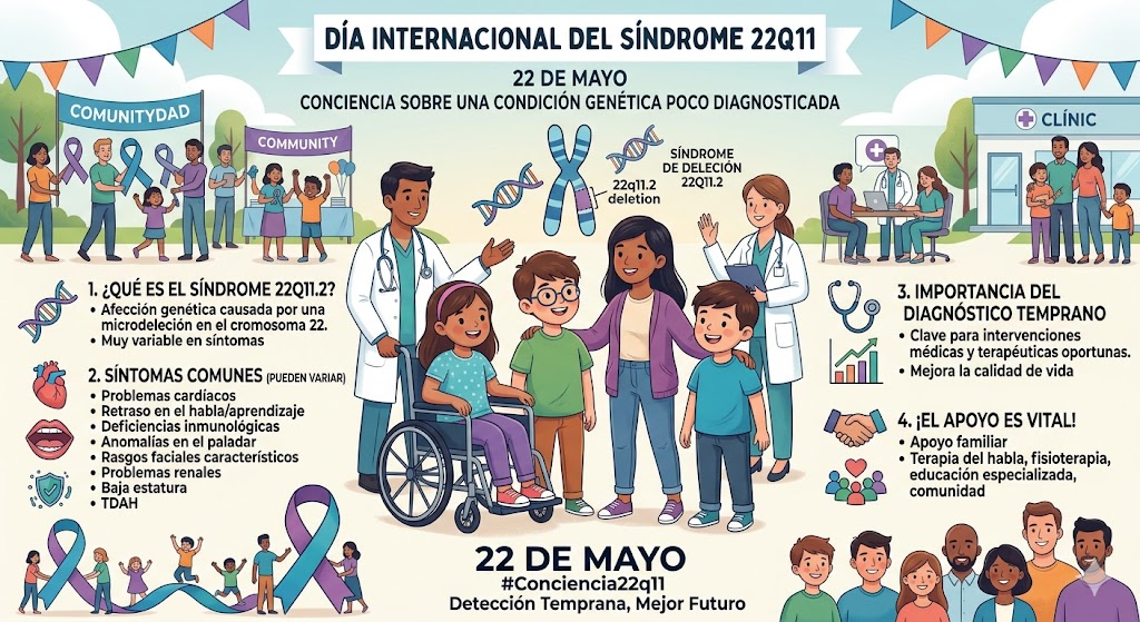 Día Internacional del Síndrome 22q11: conciencia sobre una condición genética poco diagnosticada