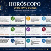 Horóscopo del 20 de mayo de 2026