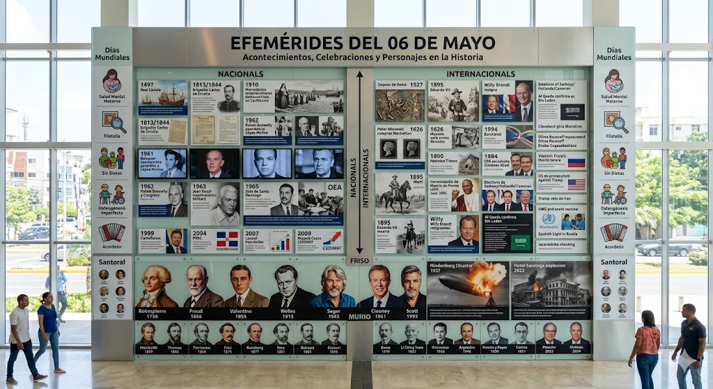 Efemérides del 06 de mayo 2026