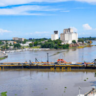 Cierres temporales afectan tránsito en la 27 de Febrero con Tiradentes y el puente flotante sobre el Ozama