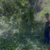 Derrumbe mantiene represado el río Quinigua y genera alarma en comunidades de Santiago