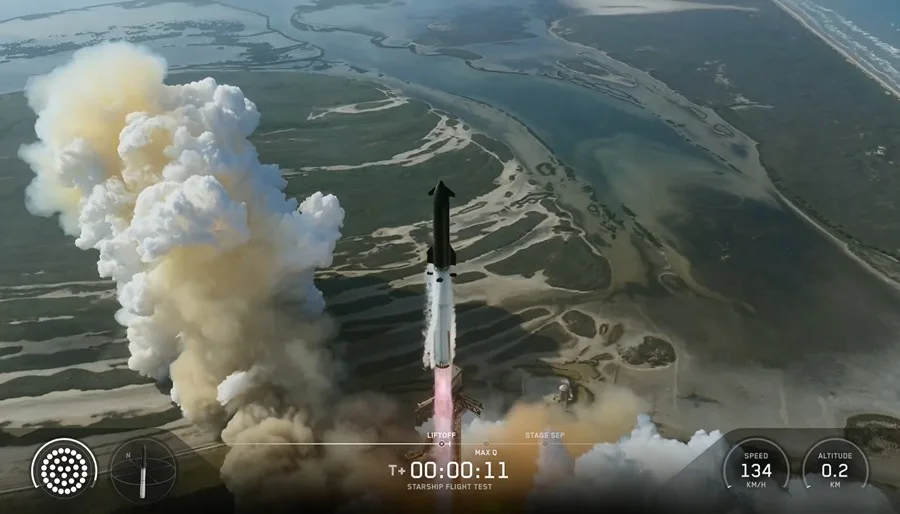SpaceX completa el duodécimo vuelo de prueba del Starship V3 tras un intento fallido