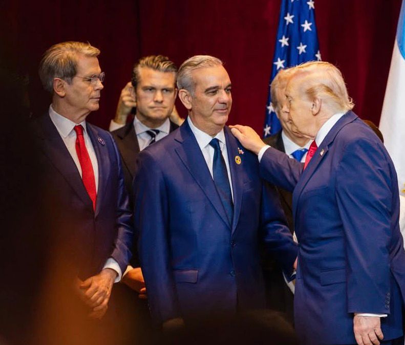 Abinader y Trump.